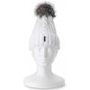 Wooline Dámska zimná čiapka s brmbolcom Běla, biela Wooline Dámska zimná čiapka s brmbolcom Běla, biela