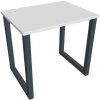 Hobis Pracovný stôl UNI O, 80x75,5x60 cm, biela/čierna Hobis Pracovný stôl UNI O, 80x75,5x60 cm, biela/čierna