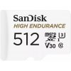 SanDisk High Endurance microSDXC 512GB / C10, U3, V30 / Full HD / 4K videos / dash cams & home monitoring / + SD Adaptér (SDSQQNR-512G-GN6IA) SanDisk High Endurance microSDXC 512GB / C10, U3, V30 / Full HD / 4K videos / dash cams & home monitoring / + SD Adaptér (SDSQQNR-512G-GN6IA)