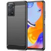 Techsuit Carbon Silicone puzdro pre Xiaomi Redmi Note 11 Pro 4G / Note 11 Pro 5G / Note 12 Pro 4G – čierne
