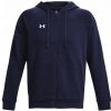 Under Armour Mikina s kapucňou UA Rival Fleece FZ Hoodie-BLU 1379767-410 Under Armour Mikina s kapucňou UA Rival Fleece FZ Hoodie-BLU 1379767-410