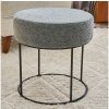 Asir Taburet JAVI, priemer 40 cm, sivý 825BLC2384