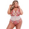 Baci White Floral & Lace Teddy