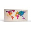 Mapy Farebná mapa sveta | Obrazy Vintessia Rozmery panoráma: 20x40 Mapy Farebná mapa sveta | Obrazy Vintessia Rozmery panoráma: 20x40