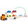 Ecotoys Ťahač s návesom na prepravu áut 4 autíčka 2243