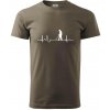 EKG detektor - Klasické pánske tričko vyššej gramáže - 3XL ( Army ) EKG detektor - Klasické pánske tričko vyššej gramáže - 3XL ( Army )