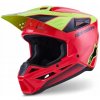 Prilba Alpinestars S-M3 Fray červená/žltá/čierna S Prilba Alpinestars S-M3 Fray červená/žltá/čierna S