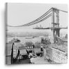 Sablio Obraz Stavba mosta - 50x50 cm Sablio Obraz Stavba mosta - 50x50 cm