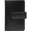 Lagen Kožený obal na karty a vizitky čierny