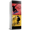 Tapeta chladnička do kuchyne Kolo a skateboard 60x180 cm Tapeta chladnička do kuchyne Kolo a skateboard 60x180 cm