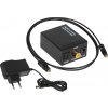 Optický prevodník TOSLINK DAC na 2xRCA+jack s napájacím adaptérom Optický prevodník TOSLINK DAC na 2xRCA+jack s napájacím adaptérom