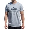 Alpha Industries Basic T-Shirt Pastel Grey tričko pánske Farba: šedá, Veľkosť: XXL Alpha Industries Basic T-Shirt Pastel Grey tričko pánske Farba: šedá, Veľkosť: XXL