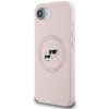 Karl Lagerfeld Liquid Silicone K&CH Heads MagSafe pre iPhone 16e Pink Karl Lagerfeld Liquid Silicone K&CH Heads MagSafe pre iPhone 16e Pink