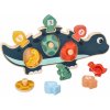 Adam Toys edukačná puzzle s číslami Dinosaurus mamička modrý