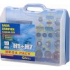 Žiarovky náhradné 12V servisný box Mega H1 + H7 + poistky Žiarovky náhradné 12V servisný box Mega H1 + H7 + poistky
