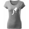 T-ričko Catz dámske tričko Farba trička: Tmavosivá, Farba potlače: Biela, Veľkosť: M T-ričko Catz dámske tričko Farba trička: Tmavosivá, Farba potlače: Biela, Veľkosť: M