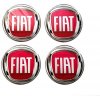Nálepky na kolesá Fiat 75mm - červené Nálepky na kolesá Fiat 75mm - červené