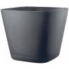 Deroma Kvetináč plast sivý 28 x 28 x 23,5 cm