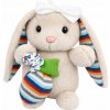 LeanToys Měkký plyšový zajíček - hudební skříňka, plyšová hračka, maskot béžový LeanToys Měkký plyšový zajíček - hudební skříňka, plyšová hračka, maskot béžový
