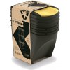 Sortibox Kôš odpadkový triedený odpad 3 x 25 L recyklovaný čierny Sortibox Kôš odpadkový triedený odpad 3 x 25 L recyklovaný čierny