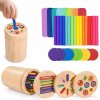 Montessori hračky Drevené hračky na triedenie farieb pre deti Montessori hračky Drevené hračky na triedenie farieb pre deti