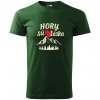 Handel tričko Hory sú láska fľaškovozelená