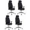 4PACK Kancelárska stolička SPINE čierna s PDH (4 ks) 4PACK Kancelárska stolička SPINE čierna s PDH (4 ks)