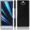 Kožený kryt na Sony Xperia 10 - Čierna Kožený kryt na Sony Xperia 10 - Čierna