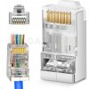 DATAWAY (100ks) Konektor RJ45 1.0mm FTP, CAT5E, EASY drôt/lanko DATAWAY (100ks) Konektor RJ45 1.0mm FTP, CAT5E, EASY drôt/lanko