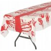 Guirca Plastový obrus Halloween krvavé odtlačky 137x277cm Guirca Plastový obrus Halloween krvavé odtlačky 137x277cm