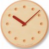 Nástenné hodiny Paper Wood Line oranžové ručičky 22 cm Nástenné hodiny Paper Wood Line oranžové ručičky 22 cm
