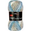 Vlna - Hep příze Elen baby batik 5111 smetanová, hnědá, modrá Vlna - Hep příze Elen baby batik 5111 smetanová, hnědá, modrá