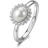 Brosway Strieborný prsteň so zirkónmi a perlou Fancy Infinite White FIW148