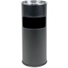 Odpadkový kôš s popolníkom, 17 l, čierny, 724285 Odpadkový kôš s popolníkom, 17 l, čierny, 724285