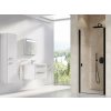 Ravak Chrome sprchové dvere 90 cm výklopné čierna matná/priehľadné sklo 0QV70300Z1 Ravak Chrome sprchové dvere 90 cm výklopné čierna matná/priehľadné sklo 0QV70300Z1