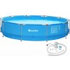 tectake 402896 okrúhly bazén s oceľovým rámom a filtračným čerpadlom ø 360 x 76 cm - modrá tectake 402896 okrúhly bazén s oceľovým rámom a filtračným čerpadlom ø 360 x 76 cm - modrá