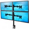 Univerzálny stolný držiak na 4 monitory ERGO-F44 Univerzálny stolný držiak na 4 monitory ERGO-F44