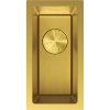 Mexen Trixo, 1-komorový nerezový drez 230 x 440 mm, brúsená zlatá, vzor voština, 6411221000-55HC Mexen Trixo, 1-komorový nerezový drez 230 x 440 mm, brúsená zlatá, vzor voština, 6411221000-55HC