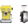 Ascaso Dream ONE, Sun Yellow + Stone Espresso Pebble, chrome Ascaso Dream ONE, Sun Yellow + Stone Espresso Pebble, chrome