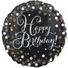 Amscan Fóliový balonek Happy Birthday trblietavá ružová Amscan Fóliový balonek Happy Birthday trblietavá ružová