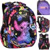 Školský viac-komorový batoh Lilo a Stitch CoolPack čierny, viacfarebný 19 l Školský viac-komorový batoh Lilo a Stitch CoolPack čierny, viacfarebný 19 l