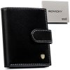 Rovicky Elegantné puzdro na dokumenty z prírodnej kože čierna TW-04-RVT