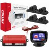 AMiO Parkovací asistent LED-GRAF 4-senzorové čierne TRUCK 19mm AMiO Parkovací asistent LED-GRAF 4-senzorové čierne TRUCK 19mm