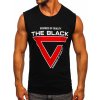 Čierne pánske tank top tričko s potlačou Bolf 14816 Čierne pánske tank top tričko s potlačou Bolf 14816