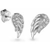 AGAIN Jewelry Strieborné náušnice Anjelské krídlo s kubickými zirkónmi AJNS0007 AGAIN Jewelry Strieborné náušnice Anjelské krídlo s kubickými zirkónmi AJNS0007