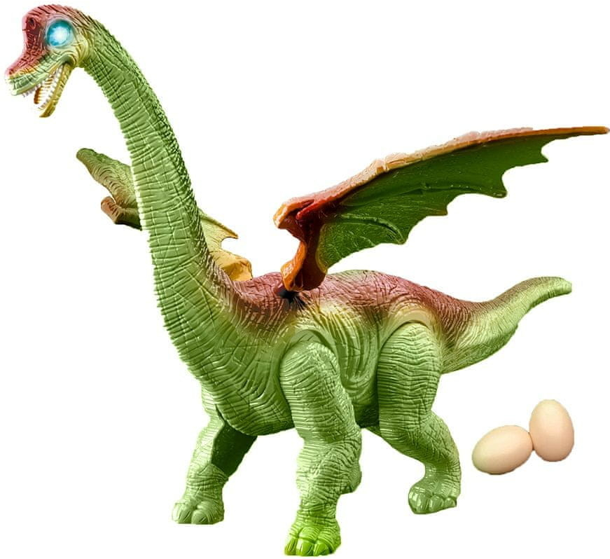 Rappa Dinosaurus chodí a klade vejce zelený