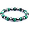B-TOP Náramok z kamenných korálok Tigrie oko A HEMATIT - zelený B-TOP Náramok z kamenných korálok Tigrie oko A HEMATIT - zelený