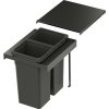 VS ENVI Flex Pro Systém na třídění odpadu KŠ 400 mm, 2 × 12,5 litrů, lávová VS ENVI Flex Pro Systém na třídění odpadu KŠ 400 mm, 2 × 12,5 litrů, lávová