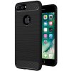 Techsuit Carbon Silicone kryt na iPhone 7 Plus – čierny Techsuit Carbon Silicone kryt na iPhone 7 Plus – čierny