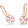 Cutie Jewellery Detské náušnice z ružového zlata C2153-10-X-4 ružová Cutie Jewellery Detské náušnice z ružového zlata C2153-10-X-4 ružová